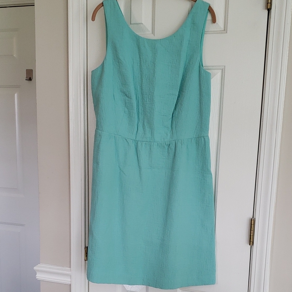 Elegant Sleeveless Aqua Dress
